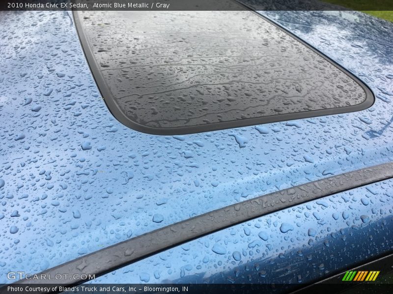 Atomic Blue Metallic / Gray 2010 Honda Civic EX Sedan