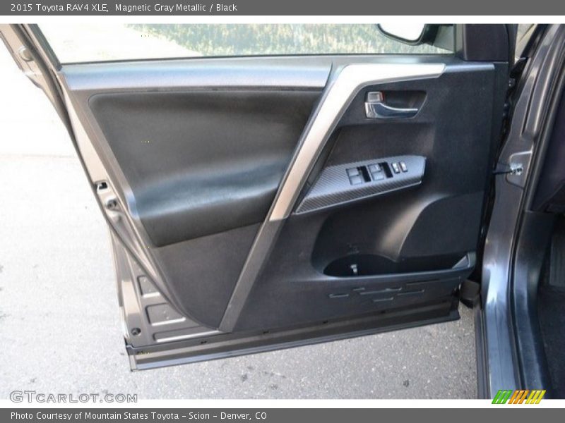Magnetic Gray Metallic / Black 2015 Toyota RAV4 XLE