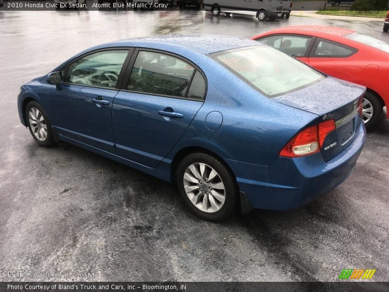 Atomic Blue Metallic / Gray 2010 Honda Civic EX Sedan