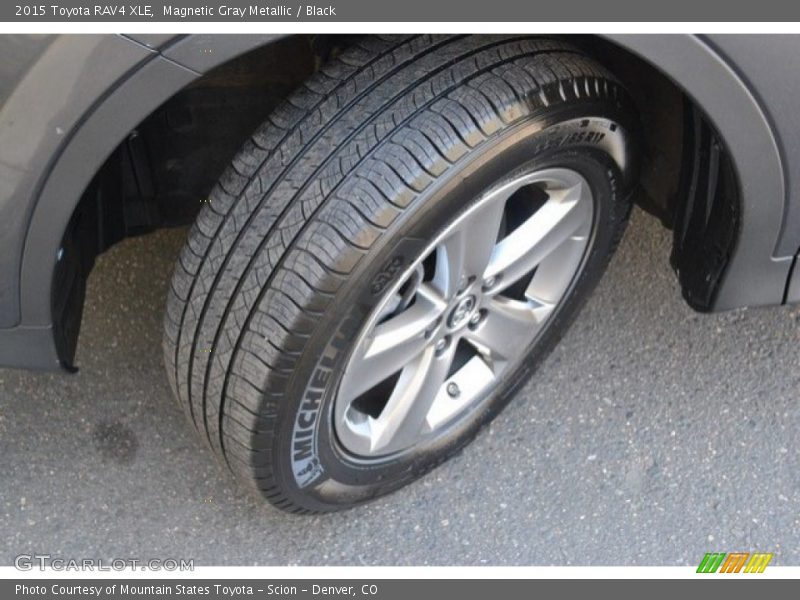 Magnetic Gray Metallic / Black 2015 Toyota RAV4 XLE