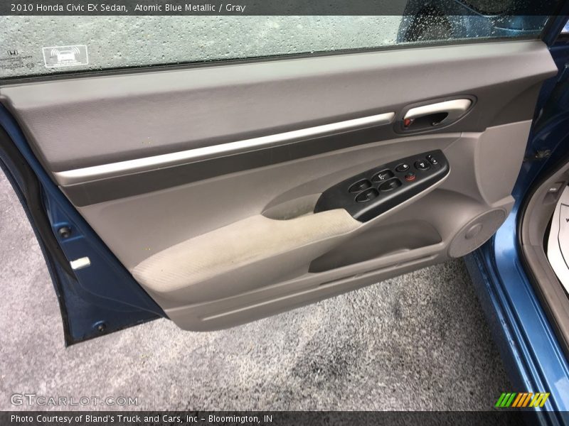 Atomic Blue Metallic / Gray 2010 Honda Civic EX Sedan