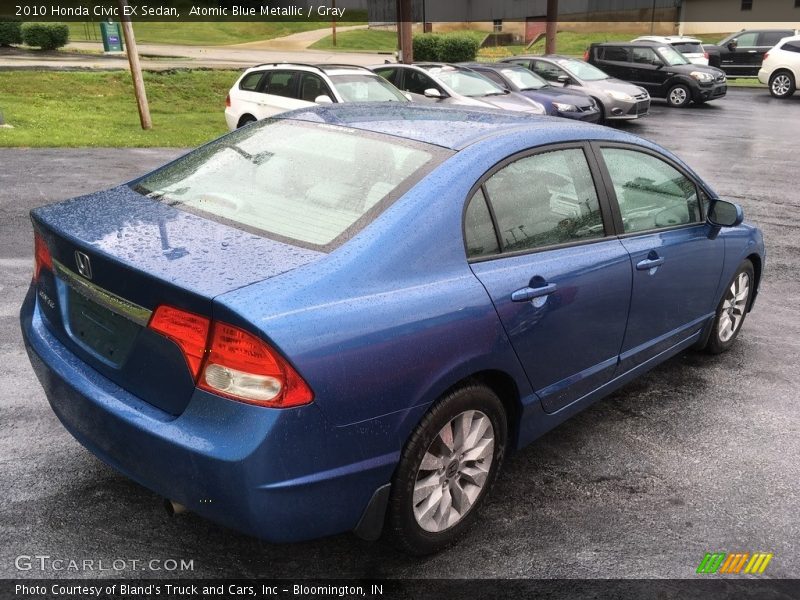 Atomic Blue Metallic / Gray 2010 Honda Civic EX Sedan