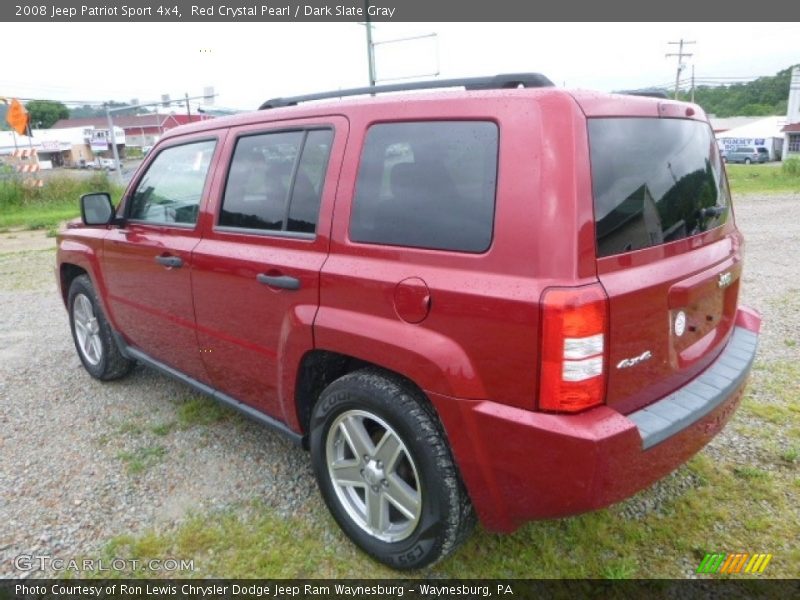 Red Crystal Pearl / Dark Slate Gray 2008 Jeep Patriot Sport 4x4