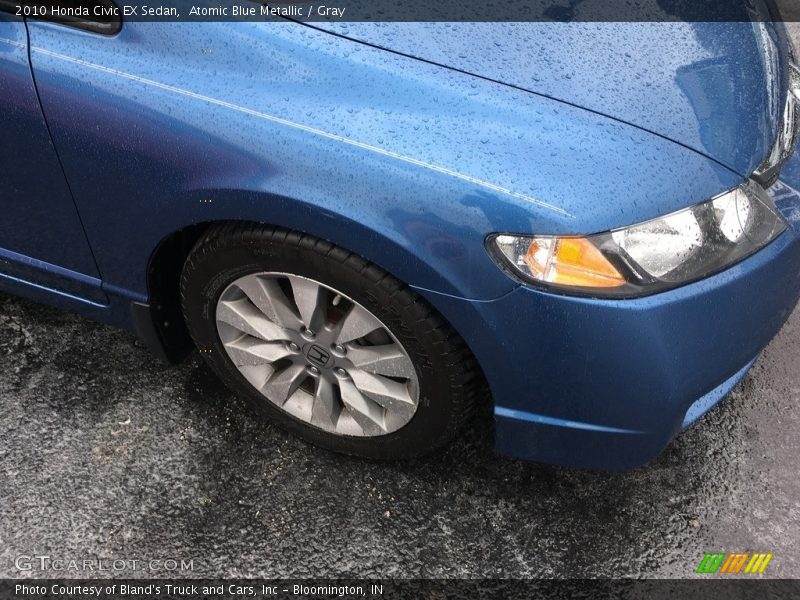 Atomic Blue Metallic / Gray 2010 Honda Civic EX Sedan