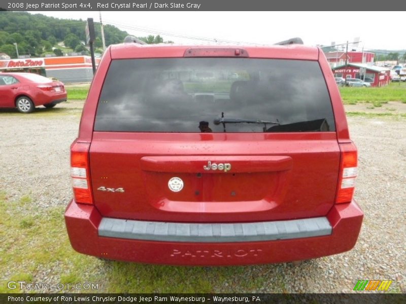 Red Crystal Pearl / Dark Slate Gray 2008 Jeep Patriot Sport 4x4
