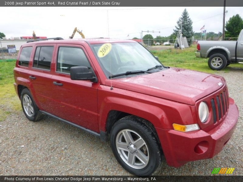 Red Crystal Pearl / Dark Slate Gray 2008 Jeep Patriot Sport 4x4