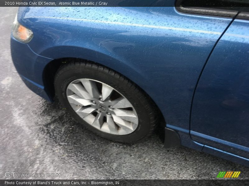 Atomic Blue Metallic / Gray 2010 Honda Civic EX Sedan