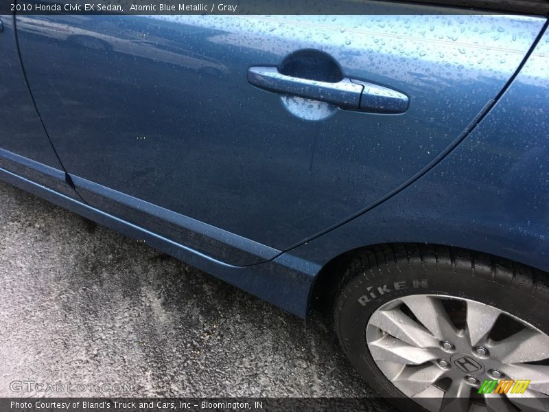 Atomic Blue Metallic / Gray 2010 Honda Civic EX Sedan