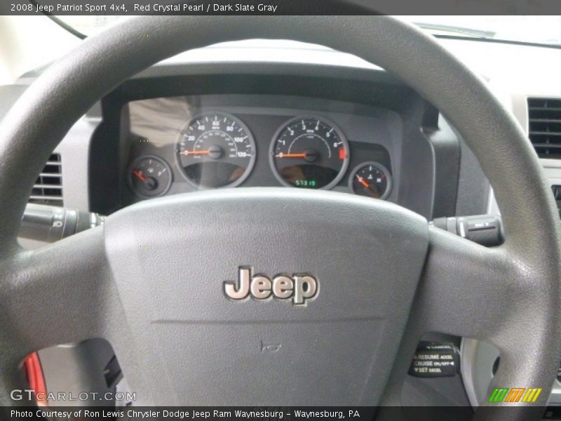 Red Crystal Pearl / Dark Slate Gray 2008 Jeep Patriot Sport 4x4