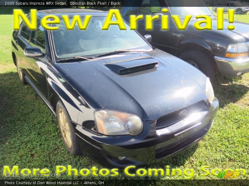 Obsidian Black Pearl / Black 2005 Subaru Impreza WRX Sedan
