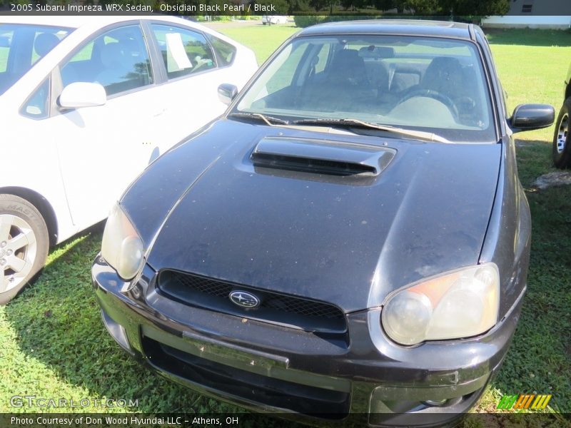 Obsidian Black Pearl / Black 2005 Subaru Impreza WRX Sedan