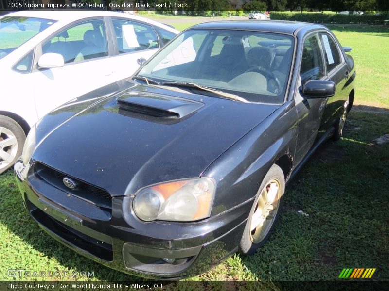 Obsidian Black Pearl / Black 2005 Subaru Impreza WRX Sedan
