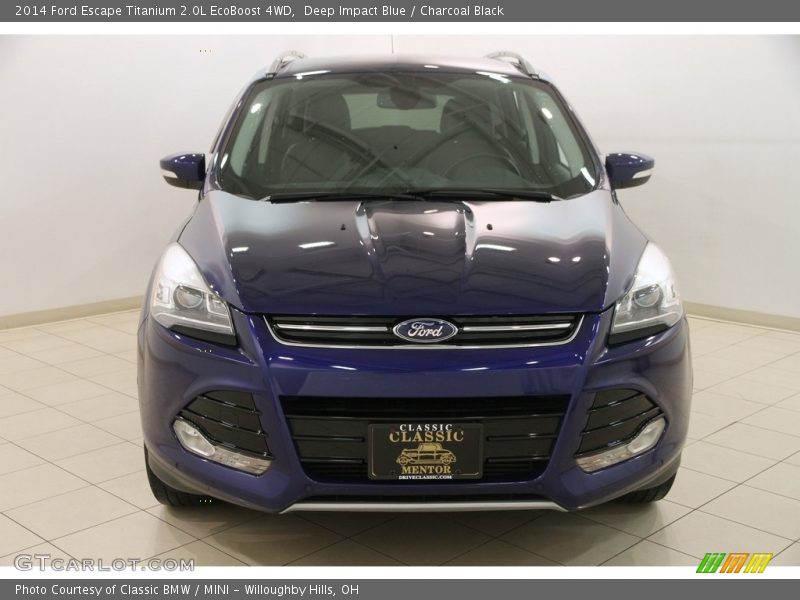 Deep Impact Blue / Charcoal Black 2014 Ford Escape Titanium 2.0L EcoBoost 4WD