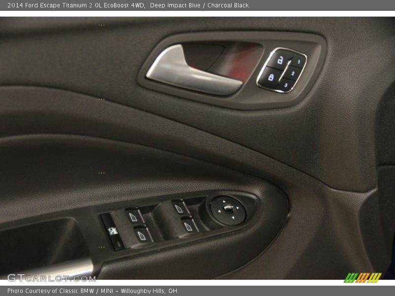 Deep Impact Blue / Charcoal Black 2014 Ford Escape Titanium 2.0L EcoBoost 4WD