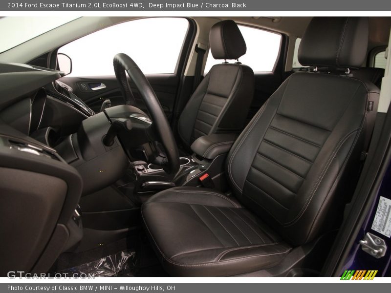 Deep Impact Blue / Charcoal Black 2014 Ford Escape Titanium 2.0L EcoBoost 4WD