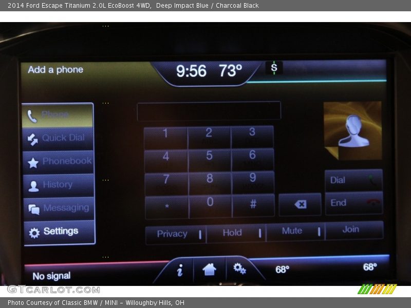 Deep Impact Blue / Charcoal Black 2014 Ford Escape Titanium 2.0L EcoBoost 4WD