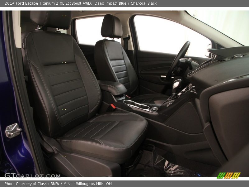 Deep Impact Blue / Charcoal Black 2014 Ford Escape Titanium 2.0L EcoBoost 4WD