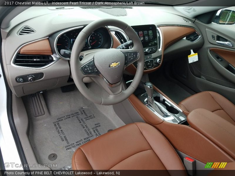 Iridescent Pearl Tricoat / Dark Atmosphere/Loft Brown 2017 Chevrolet Malibu LT