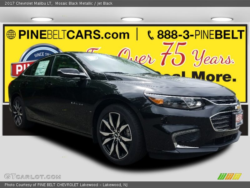 Mosaic Black Metallic / Jet Black 2017 Chevrolet Malibu LT