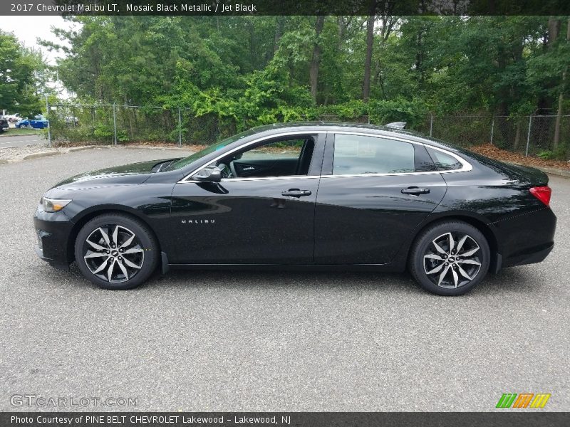 Mosaic Black Metallic / Jet Black 2017 Chevrolet Malibu LT