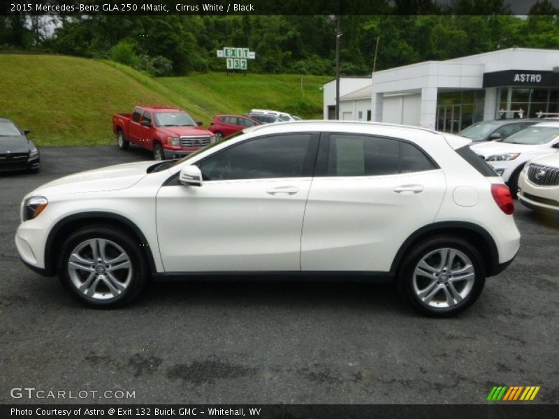 Cirrus White / Black 2015 Mercedes-Benz GLA 250 4Matic