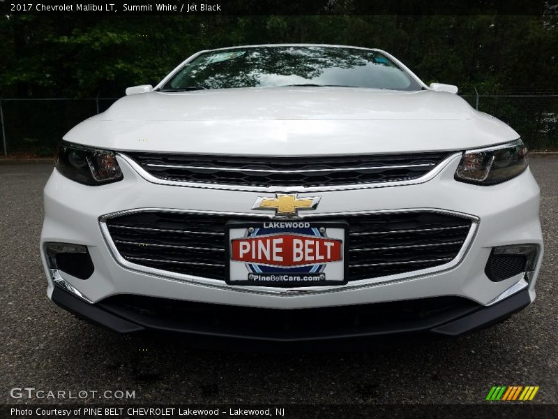 Summit White / Jet Black 2017 Chevrolet Malibu LT