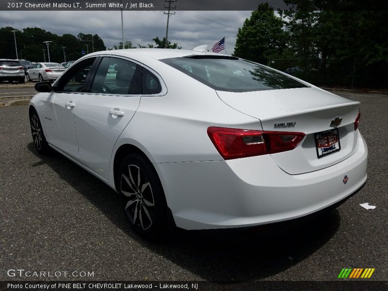 Summit White / Jet Black 2017 Chevrolet Malibu LT