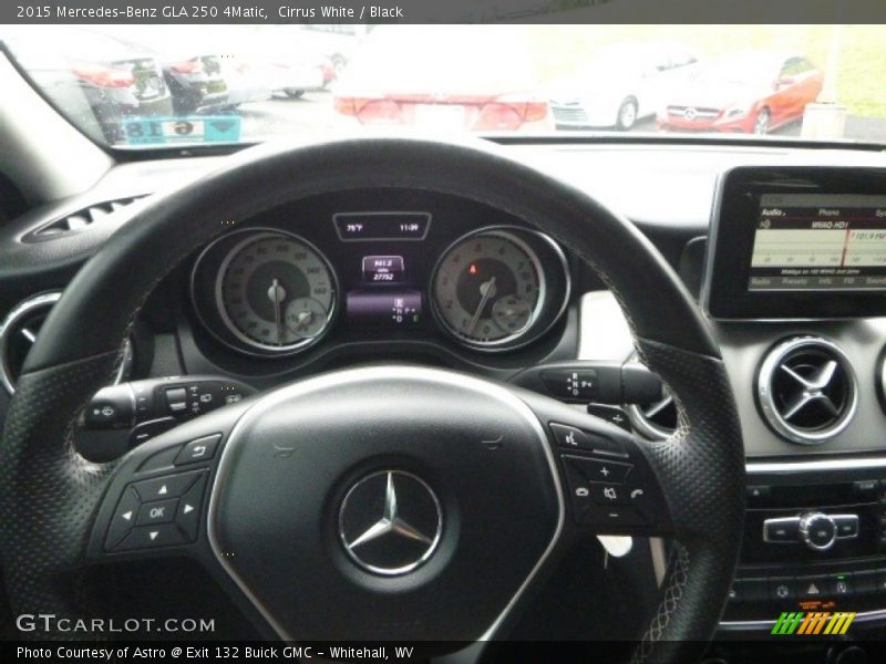 Cirrus White / Black 2015 Mercedes-Benz GLA 250 4Matic