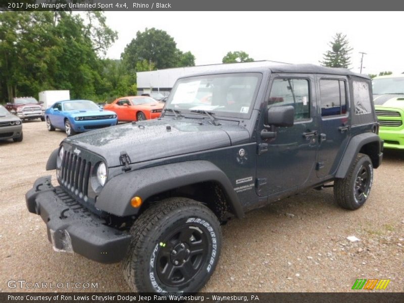 Rhino / Black 2017 Jeep Wrangler Unlimited Sport 4x4