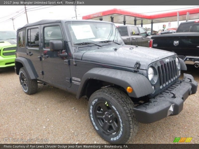 Rhino / Black 2017 Jeep Wrangler Unlimited Sport 4x4