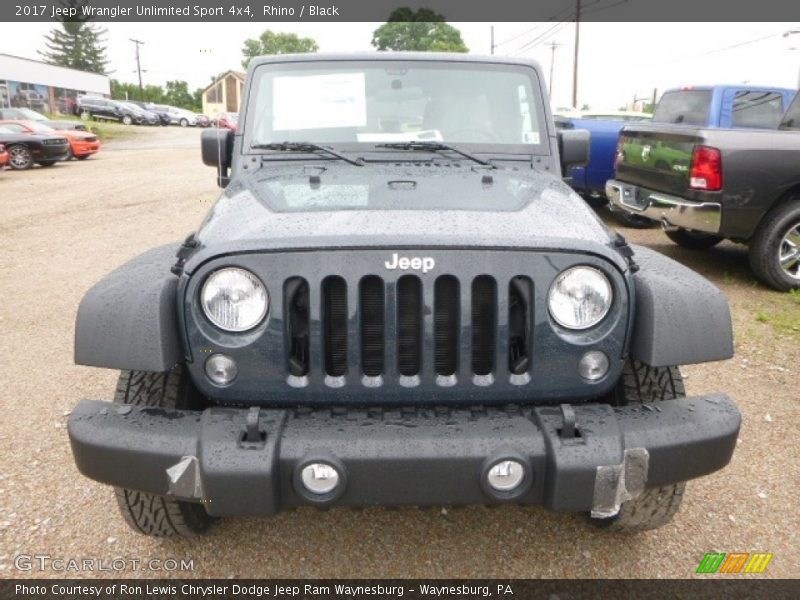 Rhino / Black 2017 Jeep Wrangler Unlimited Sport 4x4