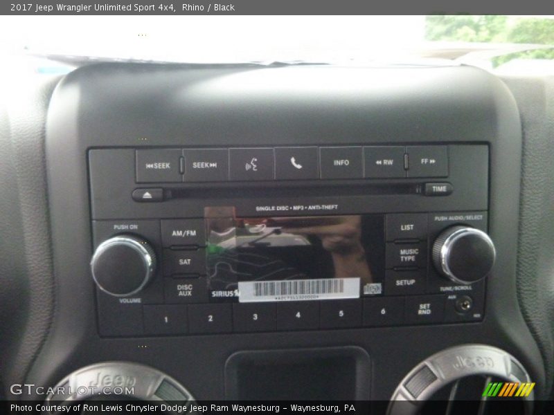 Rhino / Black 2017 Jeep Wrangler Unlimited Sport 4x4