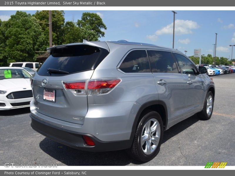 Silver Sky Metallic / Black 2015 Toyota Highlander Limited