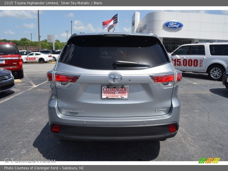 Silver Sky Metallic / Black 2015 Toyota Highlander Limited
