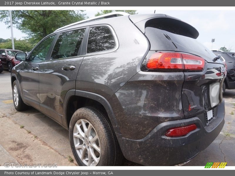 Granite Crystal Metallic / Black 2017 Jeep Cherokee Latitude