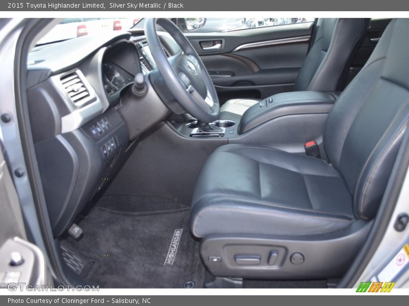 Silver Sky Metallic / Black 2015 Toyota Highlander Limited