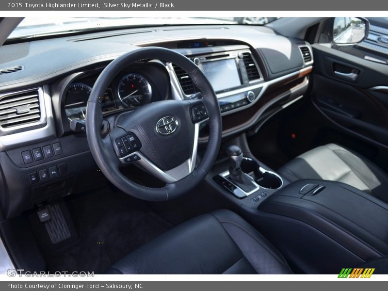 Silver Sky Metallic / Black 2015 Toyota Highlander Limited