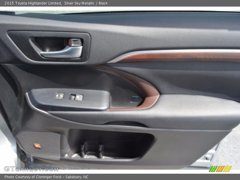 Silver Sky Metallic / Black 2015 Toyota Highlander Limited