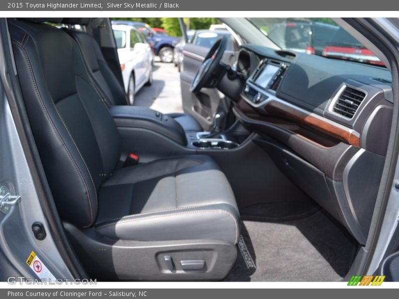 Silver Sky Metallic / Black 2015 Toyota Highlander Limited