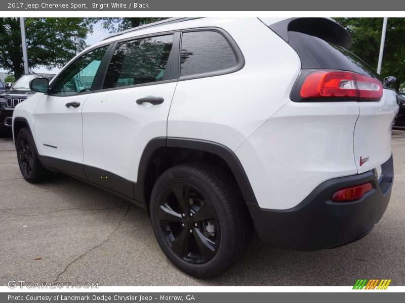 Bright White / Black 2017 Jeep Cherokee Sport