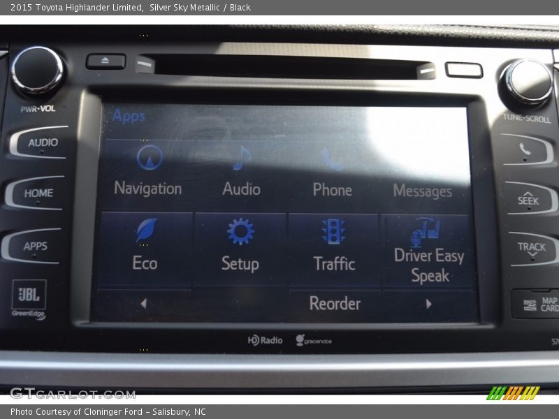 Silver Sky Metallic / Black 2015 Toyota Highlander Limited