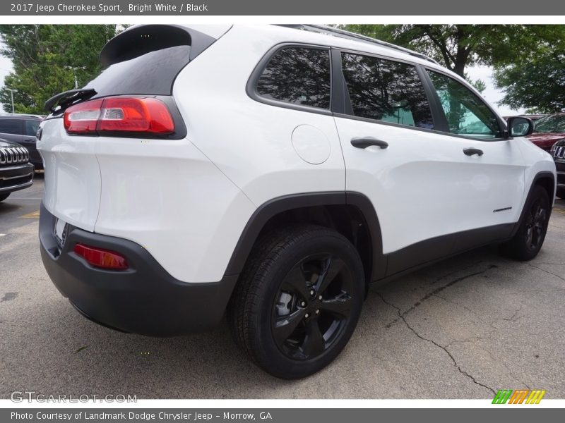 Bright White / Black 2017 Jeep Cherokee Sport