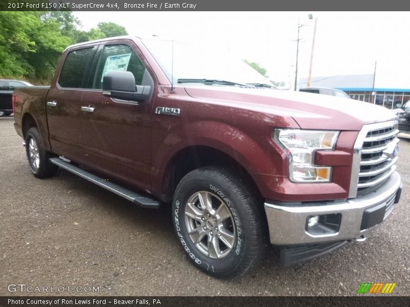 Bronze Fire / Earth Gray 2017 Ford F150 XLT SuperCrew 4x4