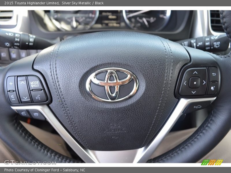 Silver Sky Metallic / Black 2015 Toyota Highlander Limited