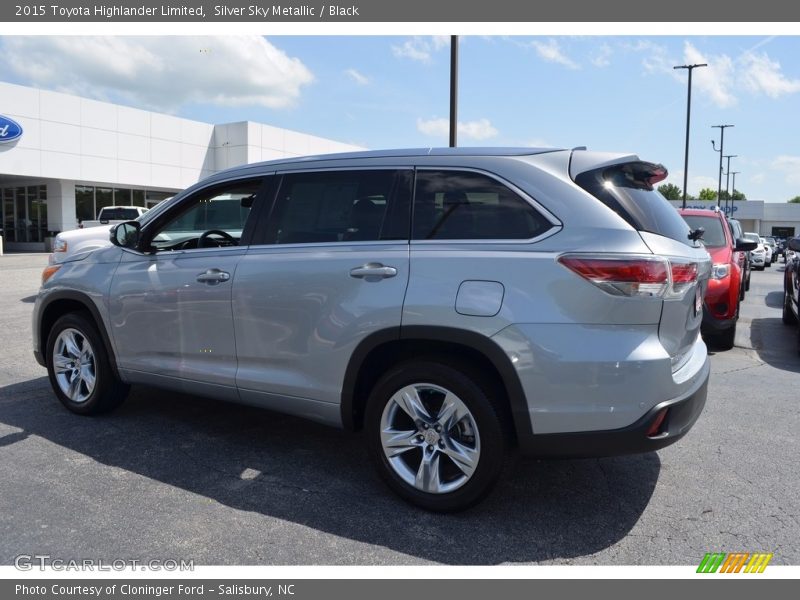 Silver Sky Metallic / Black 2015 Toyota Highlander Limited