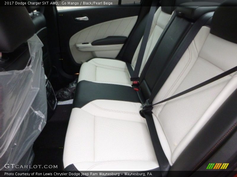 Go Mango / Black/Pearl Beige 2017 Dodge Charger SXT AWD