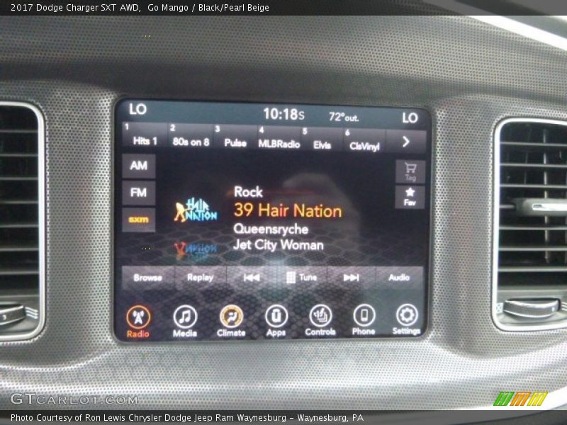 Go Mango / Black/Pearl Beige 2017 Dodge Charger SXT AWD