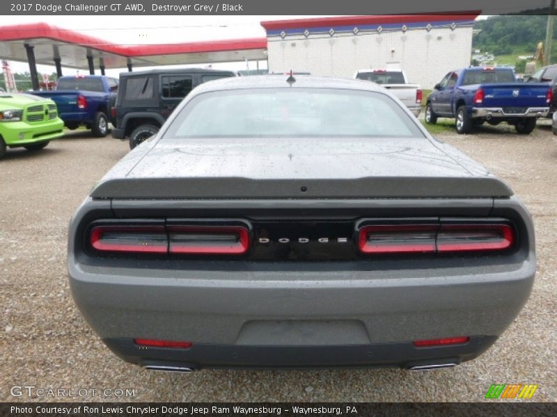Destroyer Grey / Black 2017 Dodge Challenger GT AWD