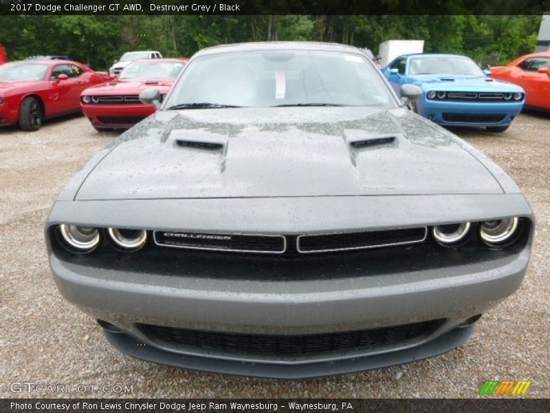 Destroyer Grey / Black 2017 Dodge Challenger GT AWD