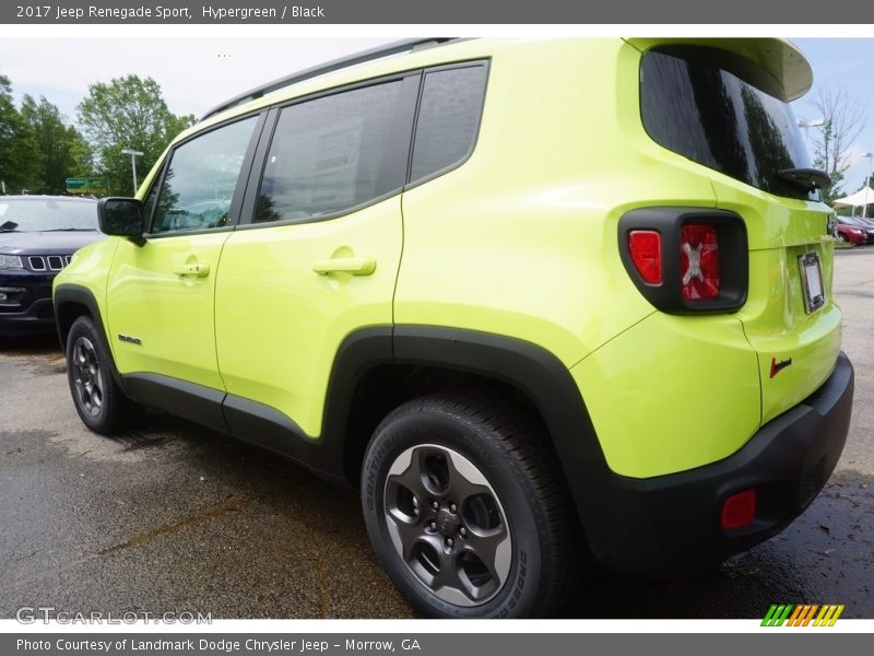 Hypergreen / Black 2017 Jeep Renegade Sport